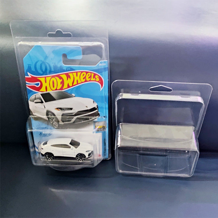 Caso de exhibición de ruedas calientes personalizado de ampollas coloridas duraderas y embalaje de cáscara para la colección de automóviles de juguete