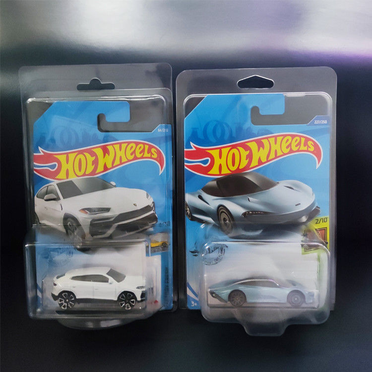 Caso de exhibición de ruedas calientes personalizado de ampollas coloridas duraderas y embalaje de cáscara para la colección de automóviles de juguete