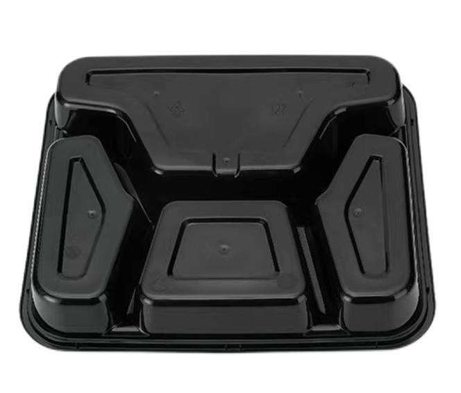Contenedores de plástico desechables para comida para llevar disponibles en 2 a 8 compartimientos