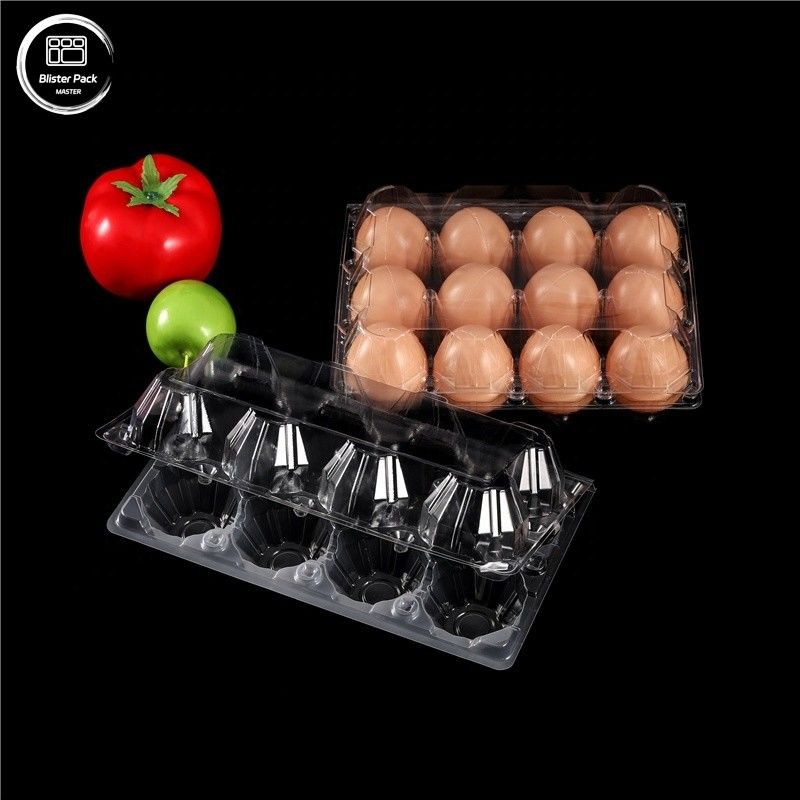 Eco-amigable 30 paquetes de porta huevos de plástico bandejas duraderas de huevo de pollo para productos agrícolas frescos