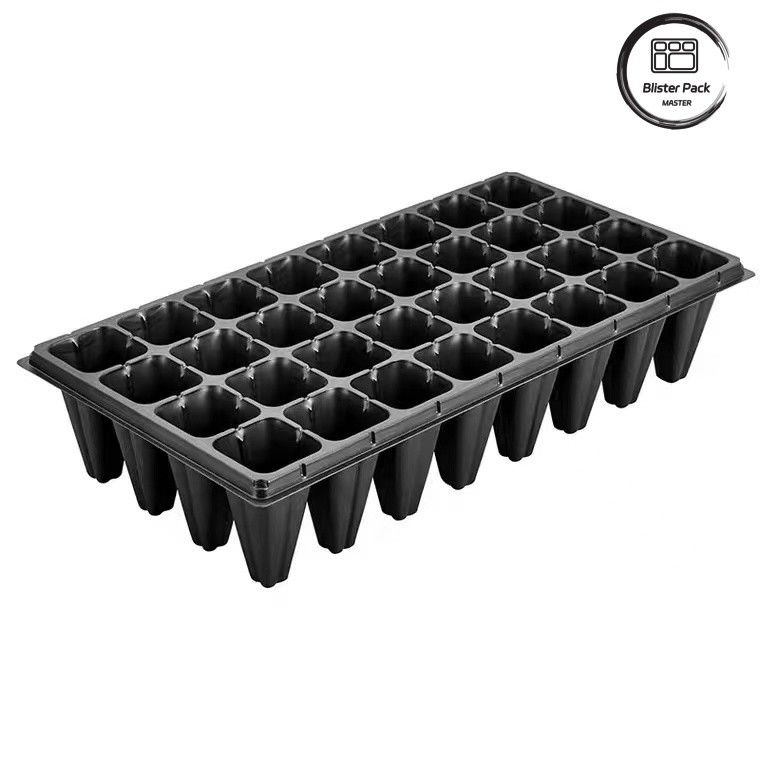 Accesibles bandejas de semillas de plástico de células múltiples de 21 a 120 células para semillas de vegetales y plantas