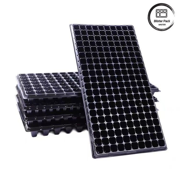 Accesibles bandejas de semillas de plástico de células múltiples de 21 a 120 células para semillas de vegetales y plantas