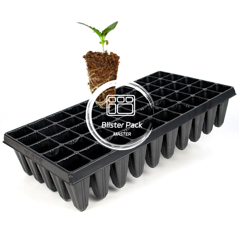 50 placas de germinación de plástico de células placas de inicio de semillas duraderas para un crecimiento eficiente de las plantas
