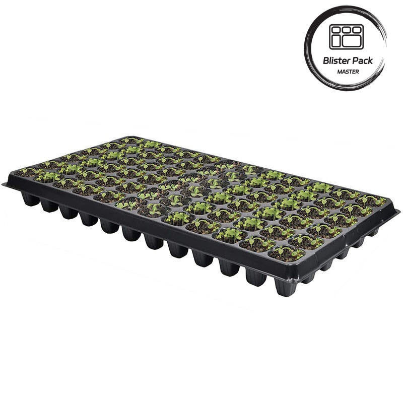 Polistireno de mano para sembrar arroz bandeja de plástico extra profundo sembrador con varias opciones de agujeros (128 a 648 células)