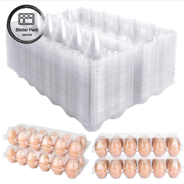 Envases de cartón de huevo personalizados de varios tamaños (4, 6, 12, 15, 20, 30 ranuras) para un embalaje eficiente de huevos