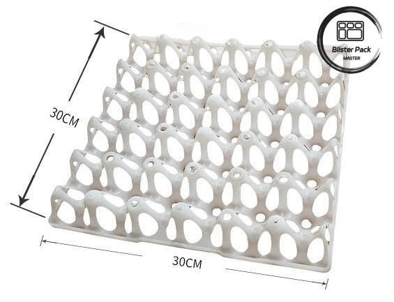 Envases de 30 células de plástico para huevos de gallina