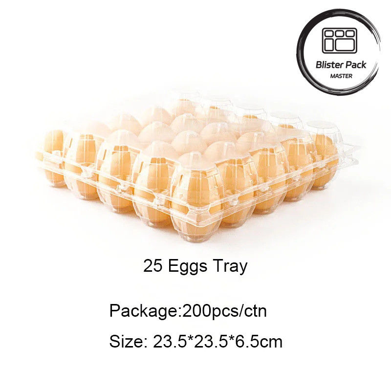 Envases de huevos de plástico transparente de 4 a 30 huevos envasado en una caja de ampollas