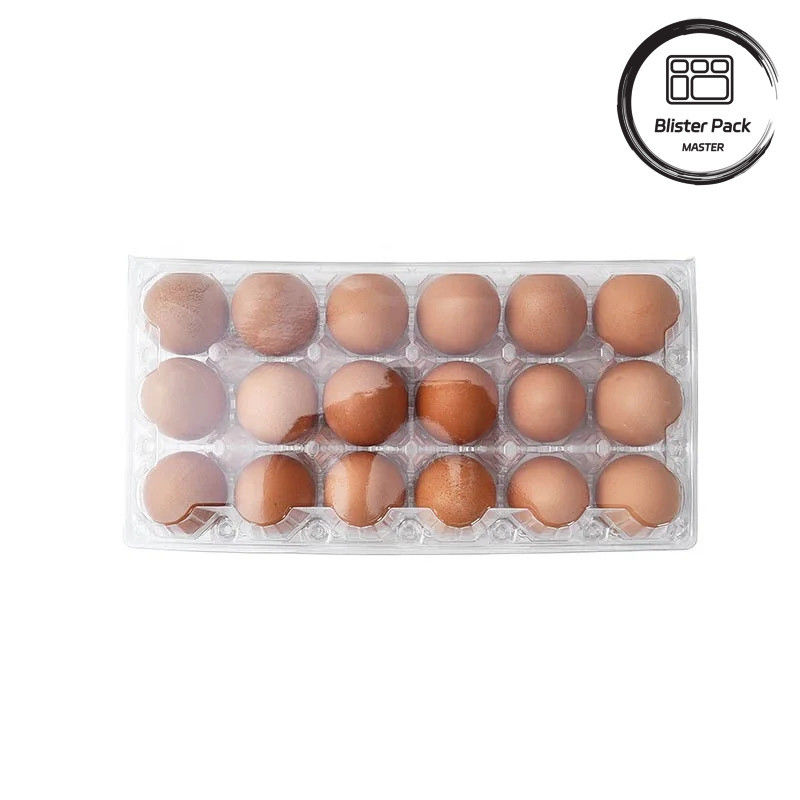 28 agujeros termoformado personalizado PET transparente plástico transparente bandeja de ampollas de huevo para huevos de gallina