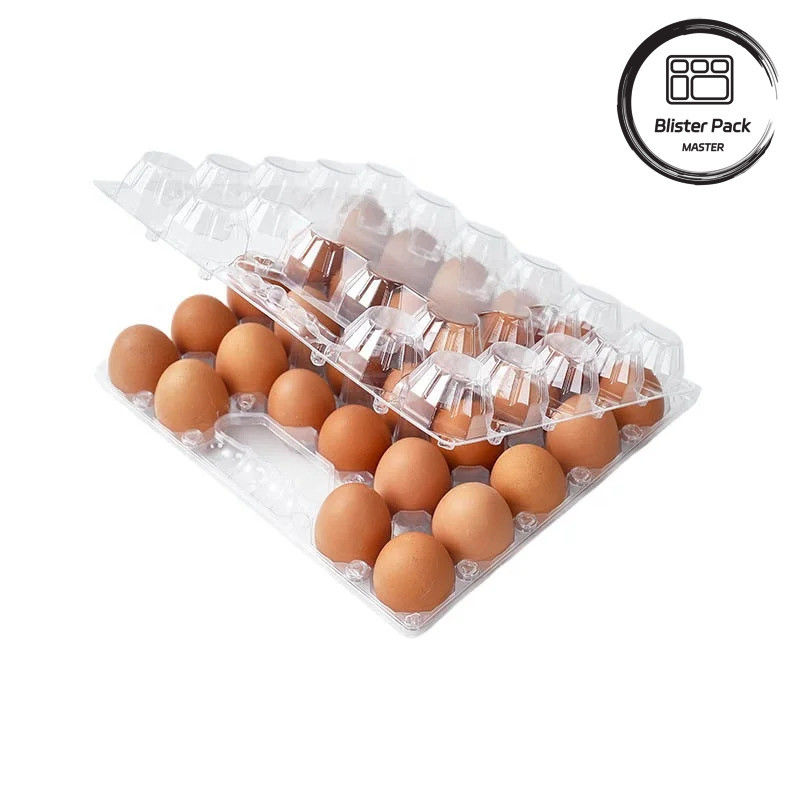 28 agujeros termoformado personalizado PET transparente plástico transparente bandeja de ampollas de huevo para huevos de gallina