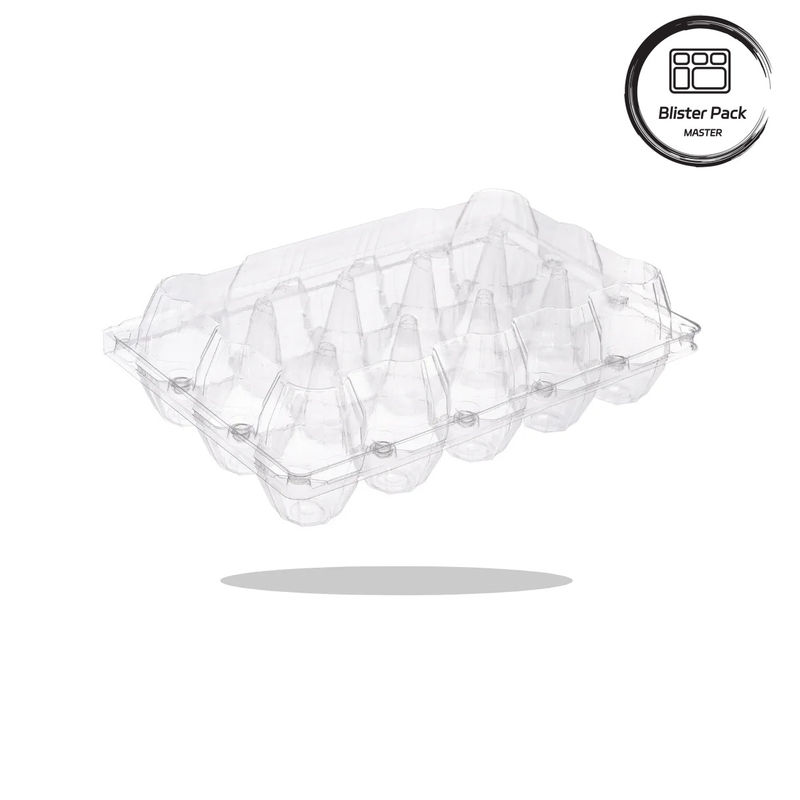 20/24/30 Celular PET Placa de ampollas de huevo de plástico transparente Embalaje de huevo de gallina de codorniz desechable con tapa