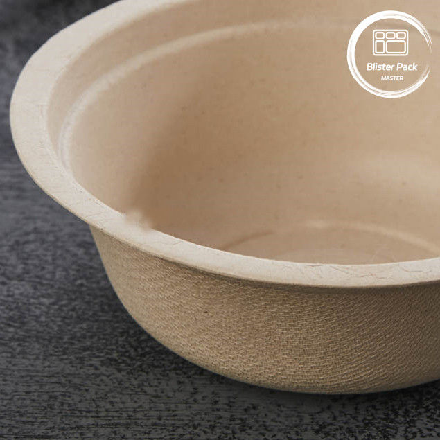 Cuencos de caña de azúcar biodegradables libres de PFAS Cuencos desechables de sopa y ensalada 8 oz a 32 oz