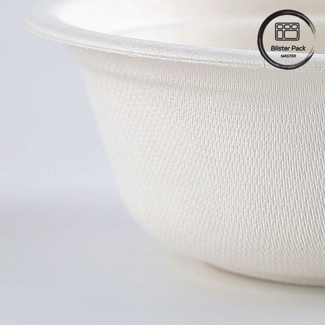 Cuencos de caña de azúcar biodegradables libres de PFAS Cuencos desechables de sopa y ensalada 8 oz a 32 oz