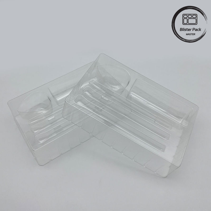 Envases de ampollas médicas de plástico PP PVC PET personalizados MOQ bajo para alimentos médicos y electrónicos