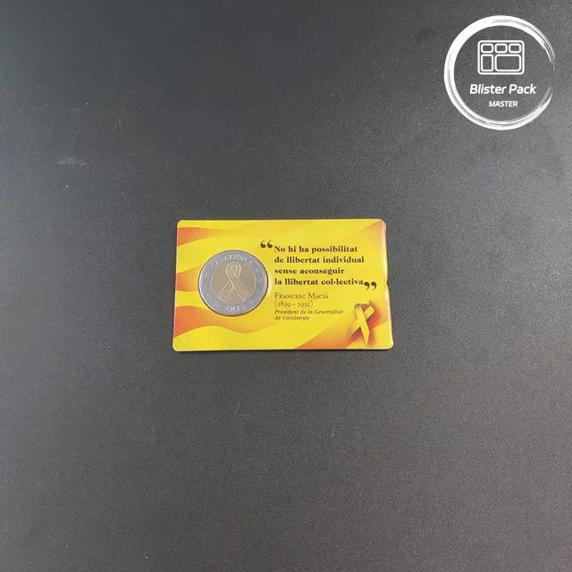 Embalaje de ampollas personalizadas de doble transparencia Clamshell para monedas con embalaje de cartón