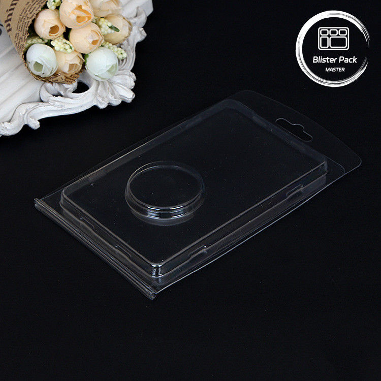 Embalaje de ampollas personalizadas de doble transparencia Clamshell para monedas con embalaje de cartón