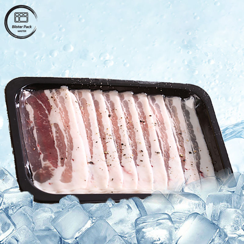 Envases de plástico para carne de ostras y carne congelada con diseño seguro y duradero