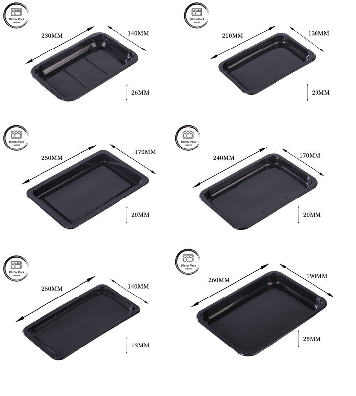 Envases de plástico para carne de ostras y carne congelada con diseño seguro y duradero