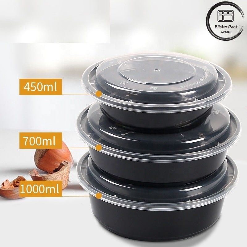 Contenedores desechables de ensalada sin BPA a prueba de fugas Varios tamaños 8oz 12oz 16oz 24oz 32oz