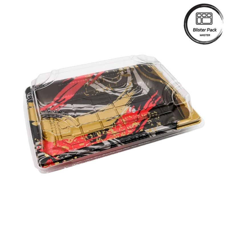 bandeja de sushi de plástico desechable de estilo japonés ideal para uso profesional y doméstico