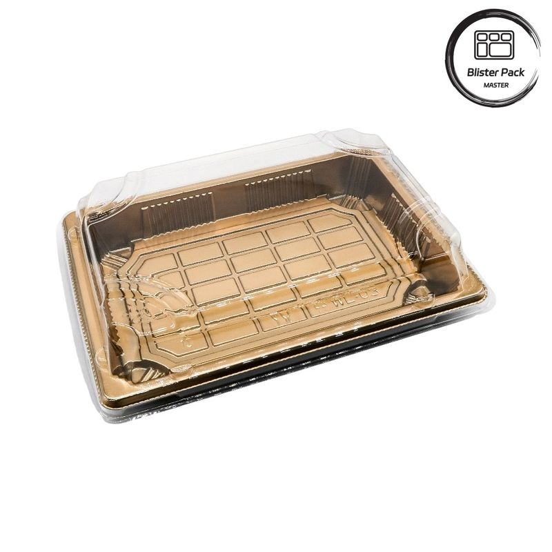bandeja de sushi de plástico desechable de estilo japonés ideal para uso profesional y doméstico