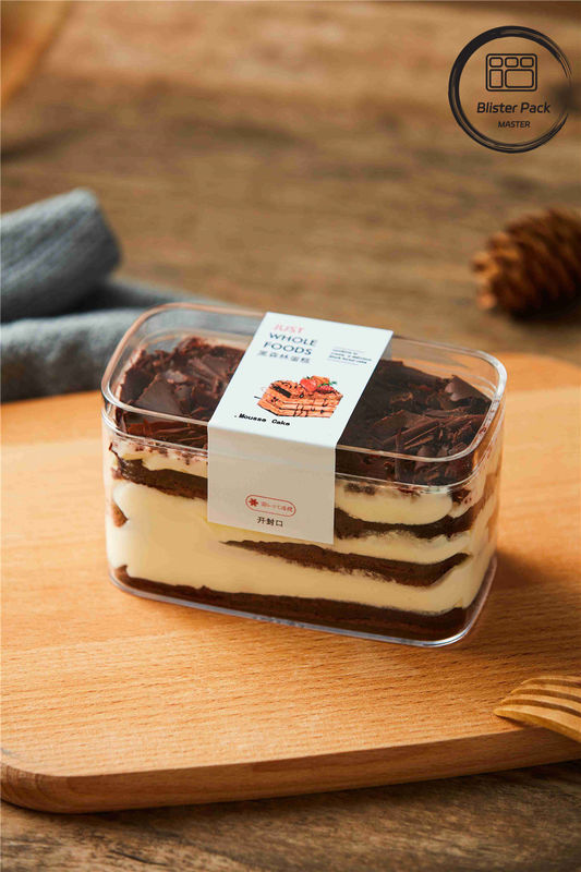 Entrega rápida Contenedor de pasteles de plástico de ampollas Ideal para panadería / caja de pasteles de plástico