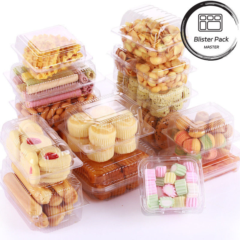 Embalaje desechable de bolsas de pastel PET transparente Para hornear adecuado para pasteles y productos horneados