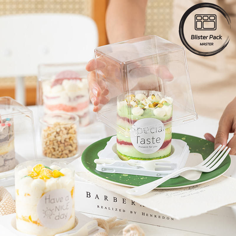 Embalaje de bolsas de pastel de comida desechable con termoformación Conveniente y ecológico