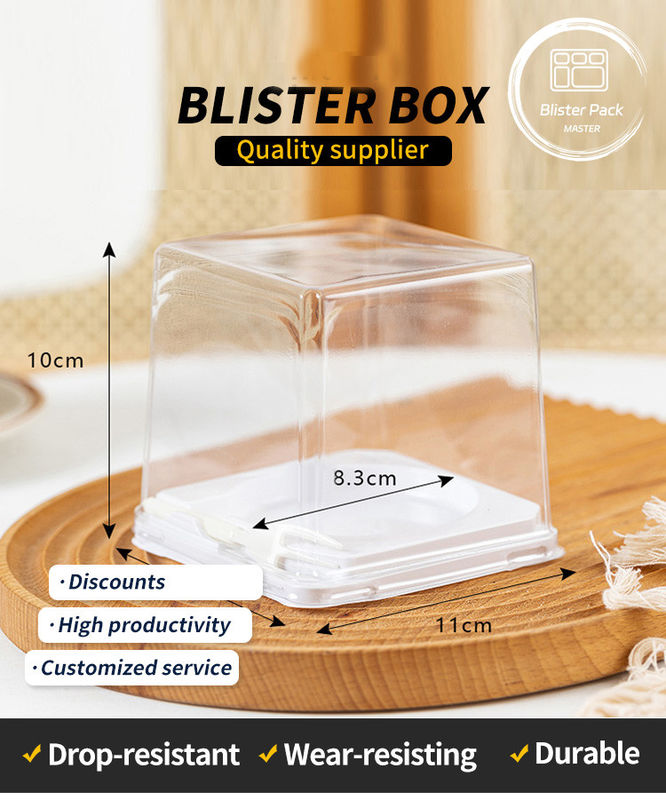 Embalaje de bolsas de pastel de comida desechable con termoformación Conveniente y ecológico