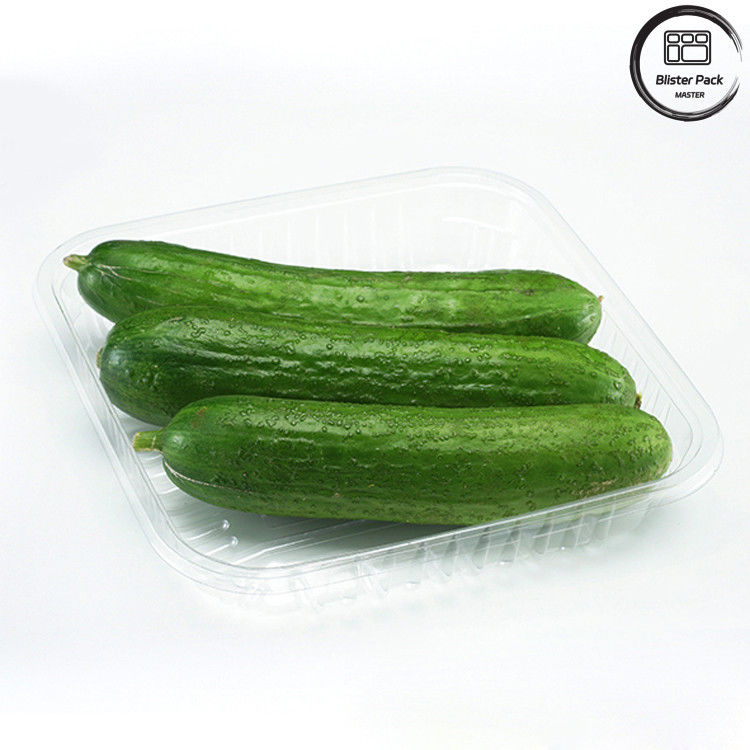 Envases desechables de PET para alimentos, frutas y verduras, para su almacenamiento seguro y fresco