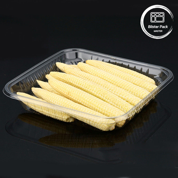 Envases desechables de PET para alimentos, frutas y verduras, para su almacenamiento seguro y fresco
