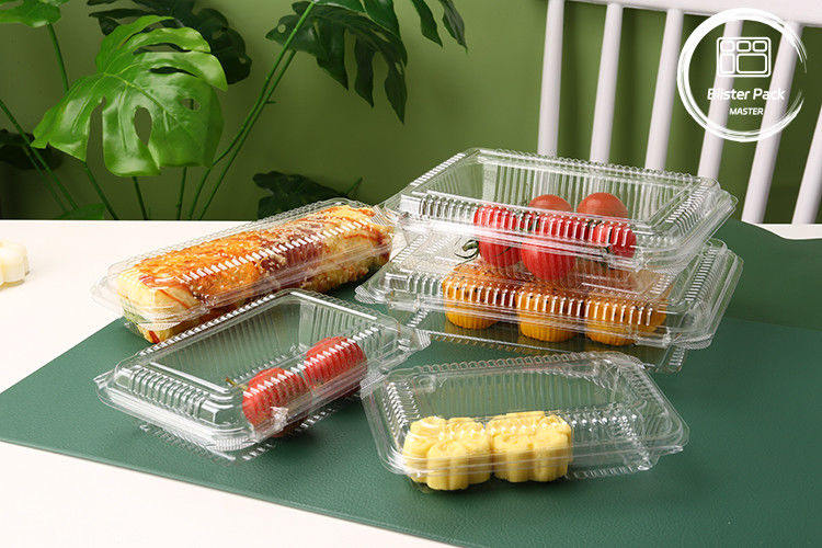 Contenedor de fruta desechable transparente a medida - bandeja de PET de plástico para el almacenamiento de productos frescos