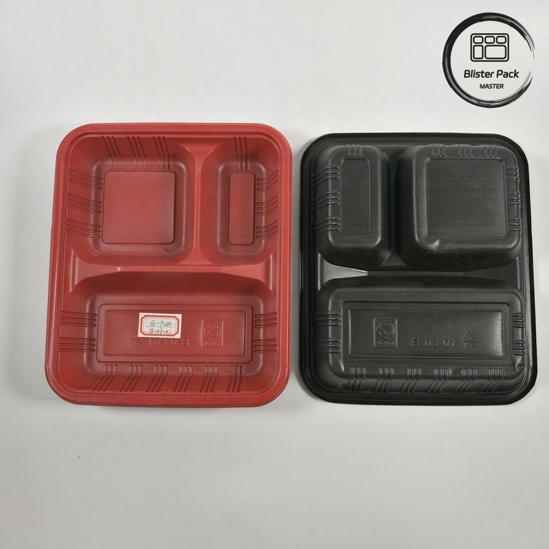 Compartimiento 2-3-4 personalizado de comida caliente de PP para llevar Cajas Bento Eco amigable Rectangular