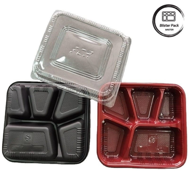 Compartimiento 2-3-4 personalizado de comida caliente de PP para llevar Cajas Bento Eco amigable Rectangular