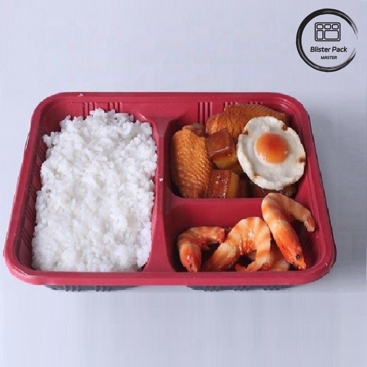 Compartimiento 2-3-4 personalizado de comida caliente de PP para llevar Cajas Bento Eco amigable Rectangular