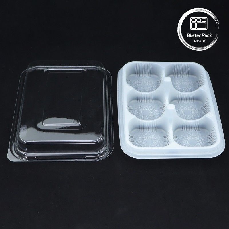 Envases de bolsas de panadería Contenedores desechables de alimentos con tapas para postres Tiendas de repostería