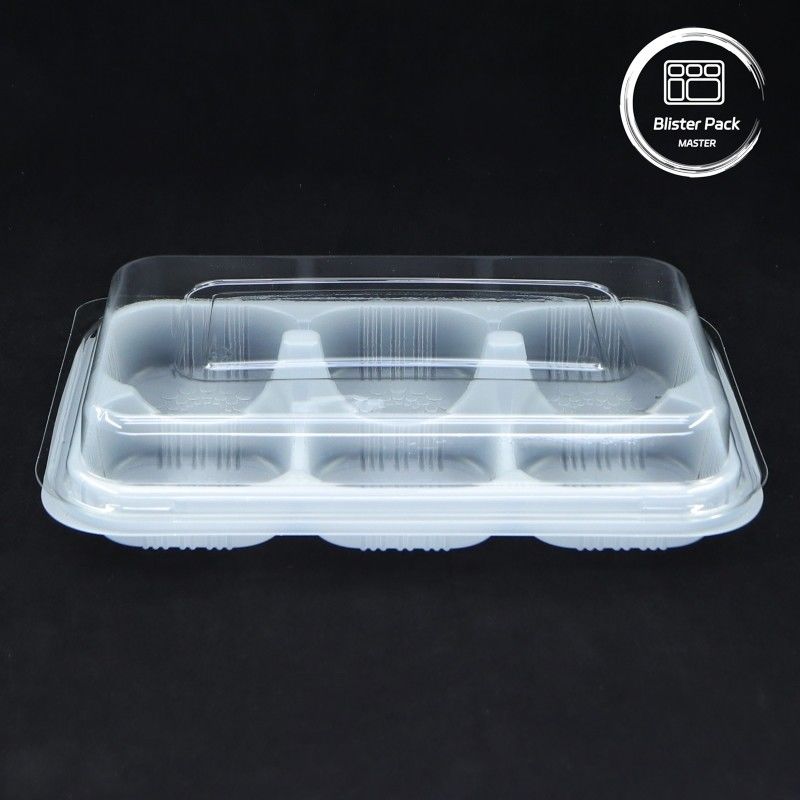 Envases de bolsas de panadería Contenedores desechables de alimentos con tapas para postres Tiendas de repostería
