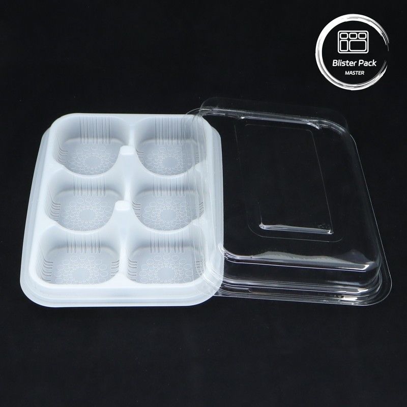 Envases de bolsas de panadería Contenedores desechables de alimentos con tapas para postres Tiendas de repostería