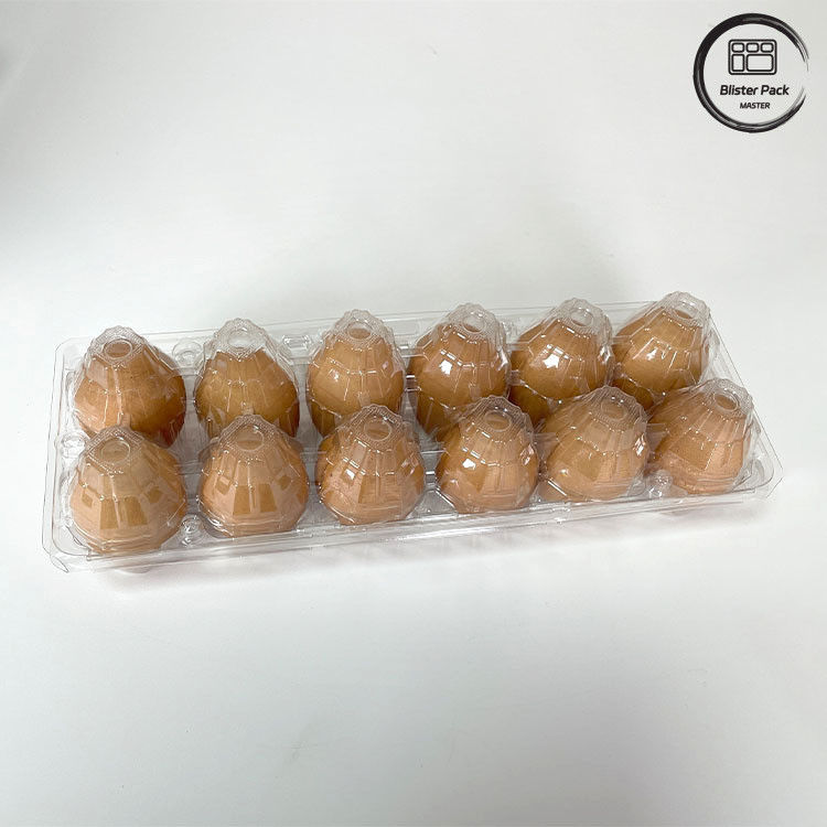12 Cuenta Reutilizables de Pollo de huevo de plástico Blister bandeja de termoformación bandeja para el almacenamiento y el transporte