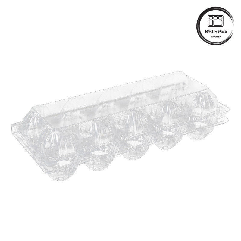 20/24/30 Celular PET Placa de ampollas de huevo de plástico transparente Embalaje de huevo de gallina de codorniz desechable con tapa