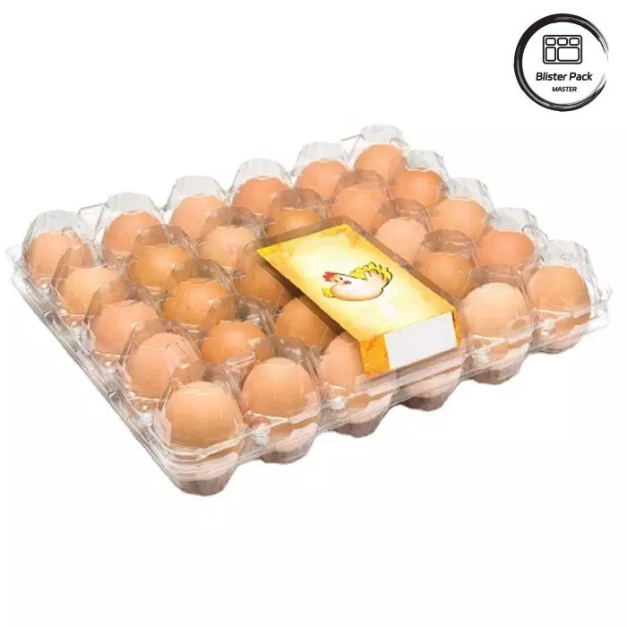Envases de huevo de tamaño personalizado con ampollas de plástico desechables