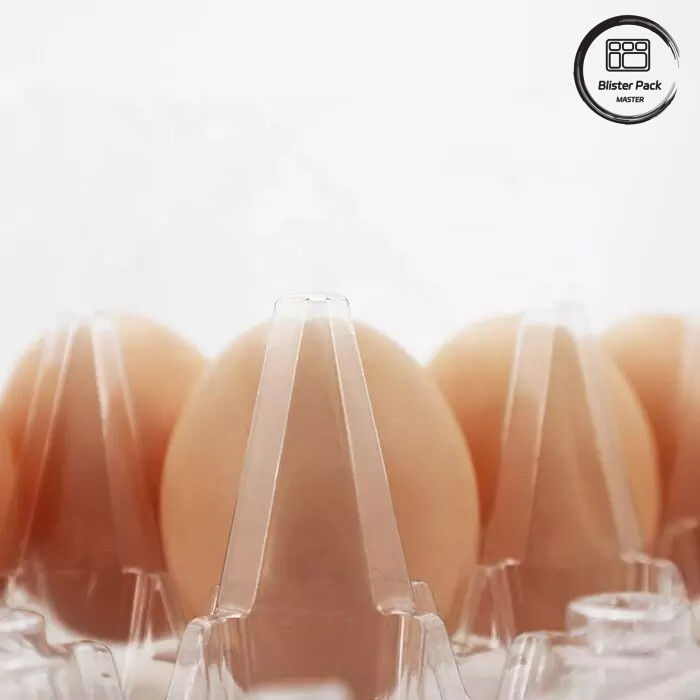 Envases de huevo de tamaño personalizado con ampollas de plástico desechables