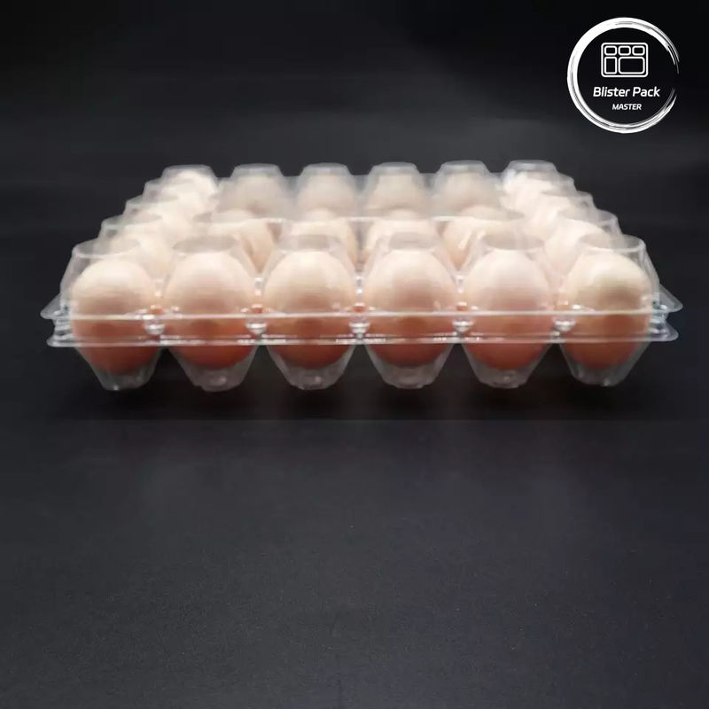 Envases de huevo de tamaño personalizado con ampollas de plástico desechables