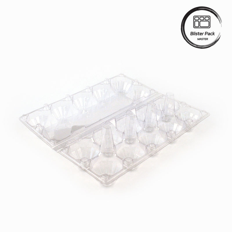 bandeja de huevo de plástico contenedor versátil con 4 a 15 agujeros bandejas termoformadas personalizadas transparentes