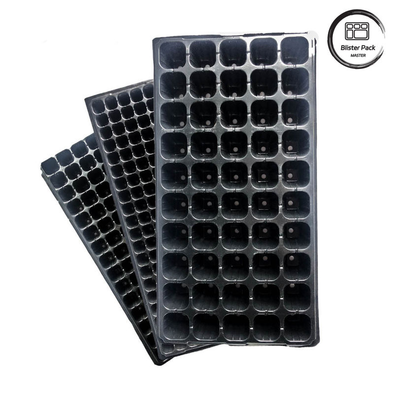 4 cm de profundidad 200 bandejas de semilla de poliestireno de cavidad directamente de la fábrica para una germinación efectiva de semillas