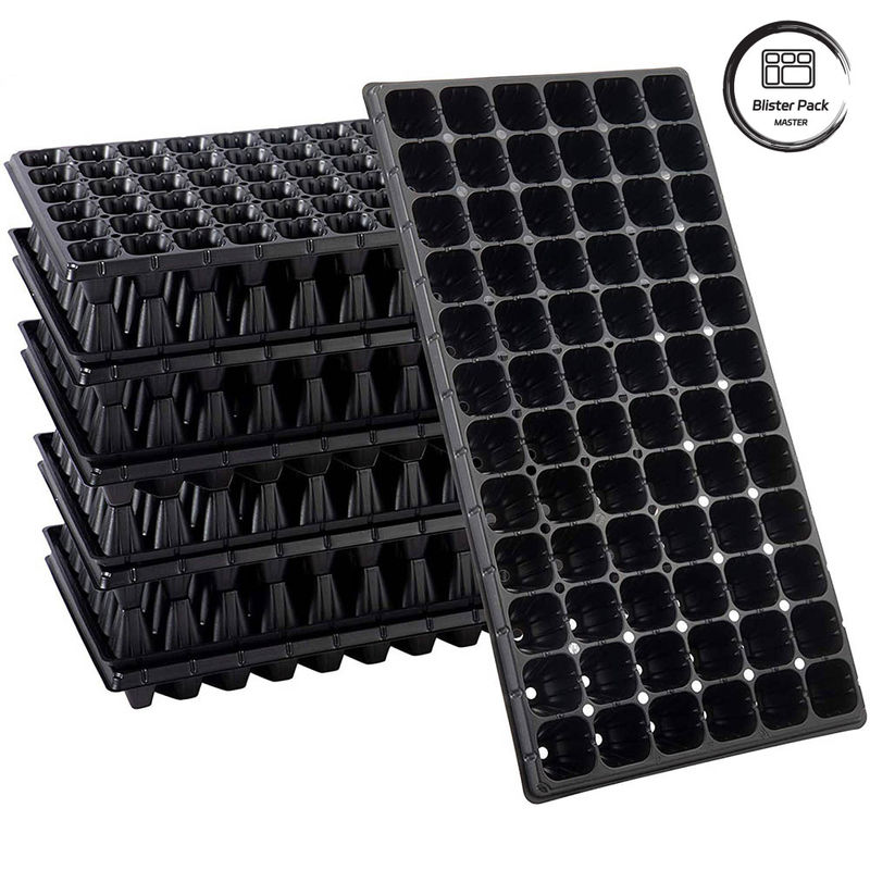 4 cm de profundidad 200 bandejas de semilla de poliestireno de cavidad directamente de la fábrica para una germinación efectiva de semillas