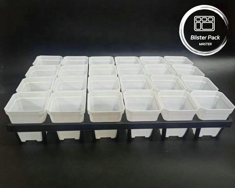 Tablero de plantación de plástico duradero de 24 agujeros de cultivo de macetas suculentas para jardinería