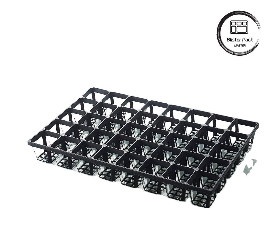 Envases de plástico para semillas de varios tamaños 6, 12, 20, 24, 40 células Durables para la jardinería