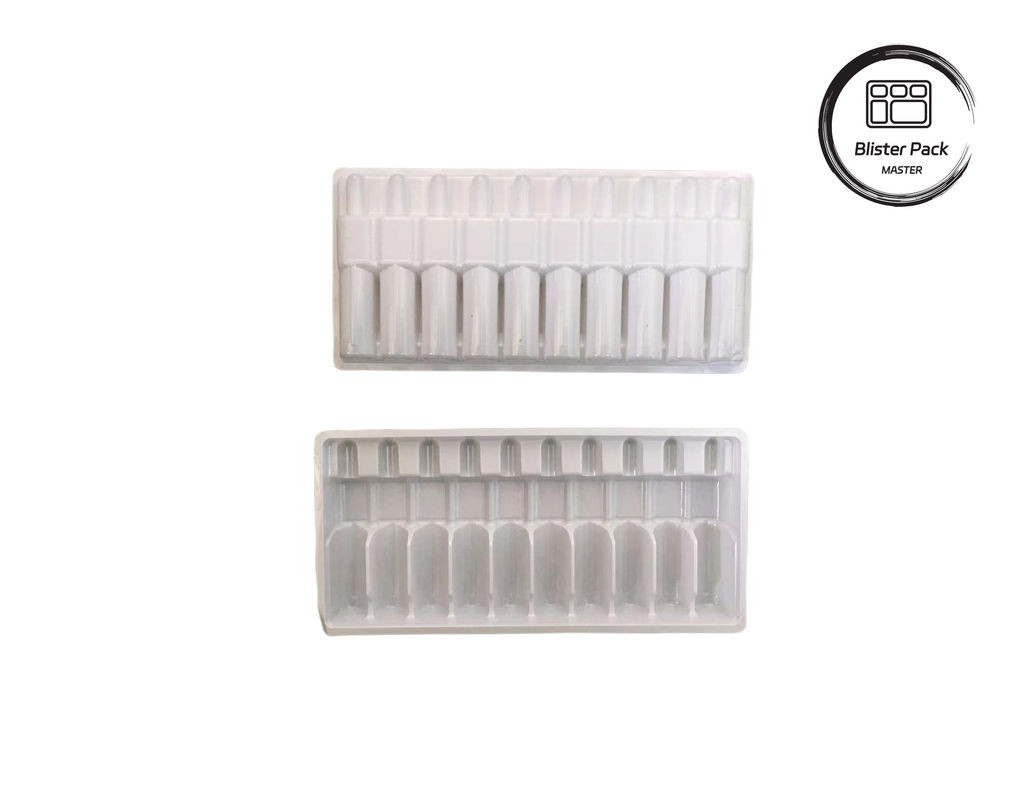 Envases de ampollas de plástico con forma de vacío, envases en ampollas para viales de 10 ml