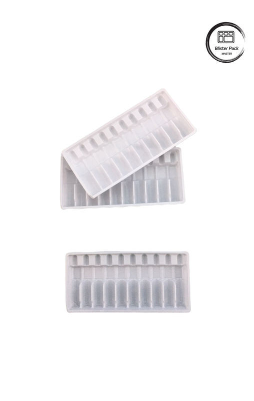 Envases de ampollas de plástico con forma de vacío, envases en ampollas para viales de 10 ml