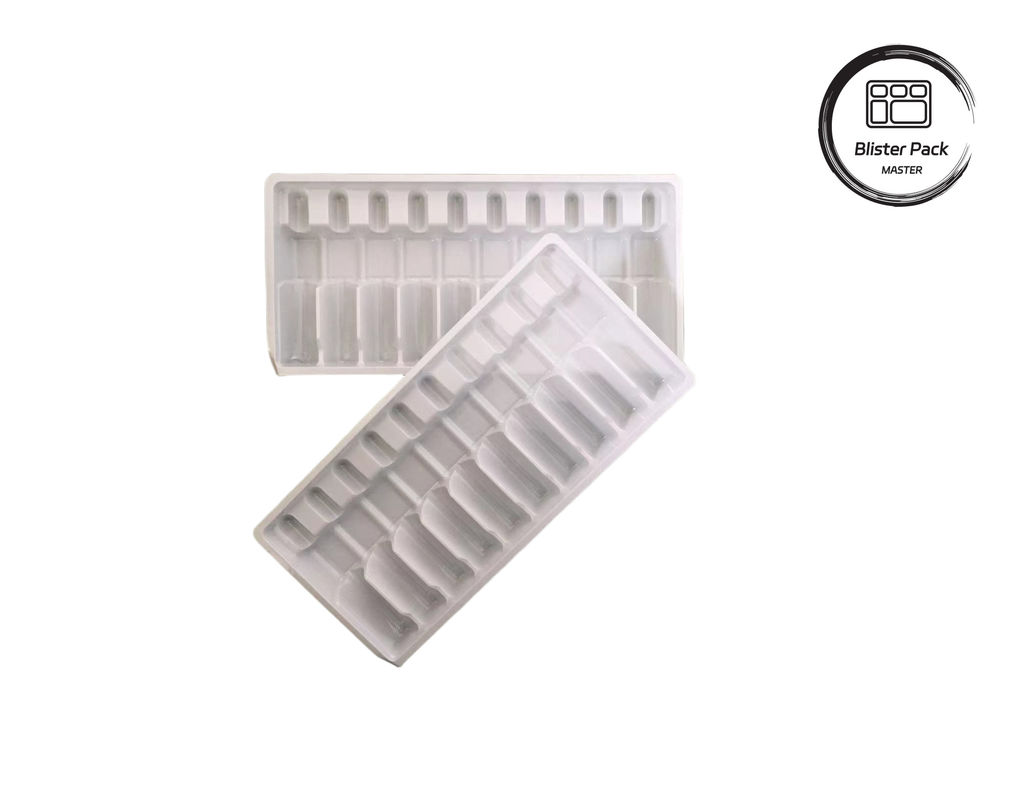 Envases de ampollas de plástico con forma de vacío, envases en ampollas para viales de 10 ml